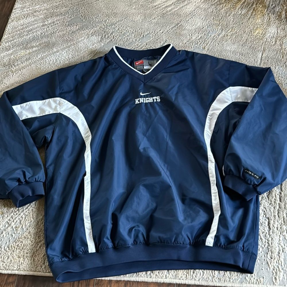 Vintage Nike Center Swoosh knights Clima Fit Pullover Windbreaker Jacket Size L